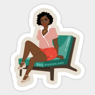 Vintage Ruby in Shorts Sticker